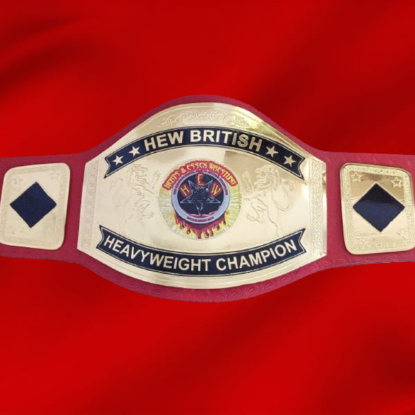 Custom Name and Bloody Star Logo Wrestling Championship Belt - Customize Wrestling Belts