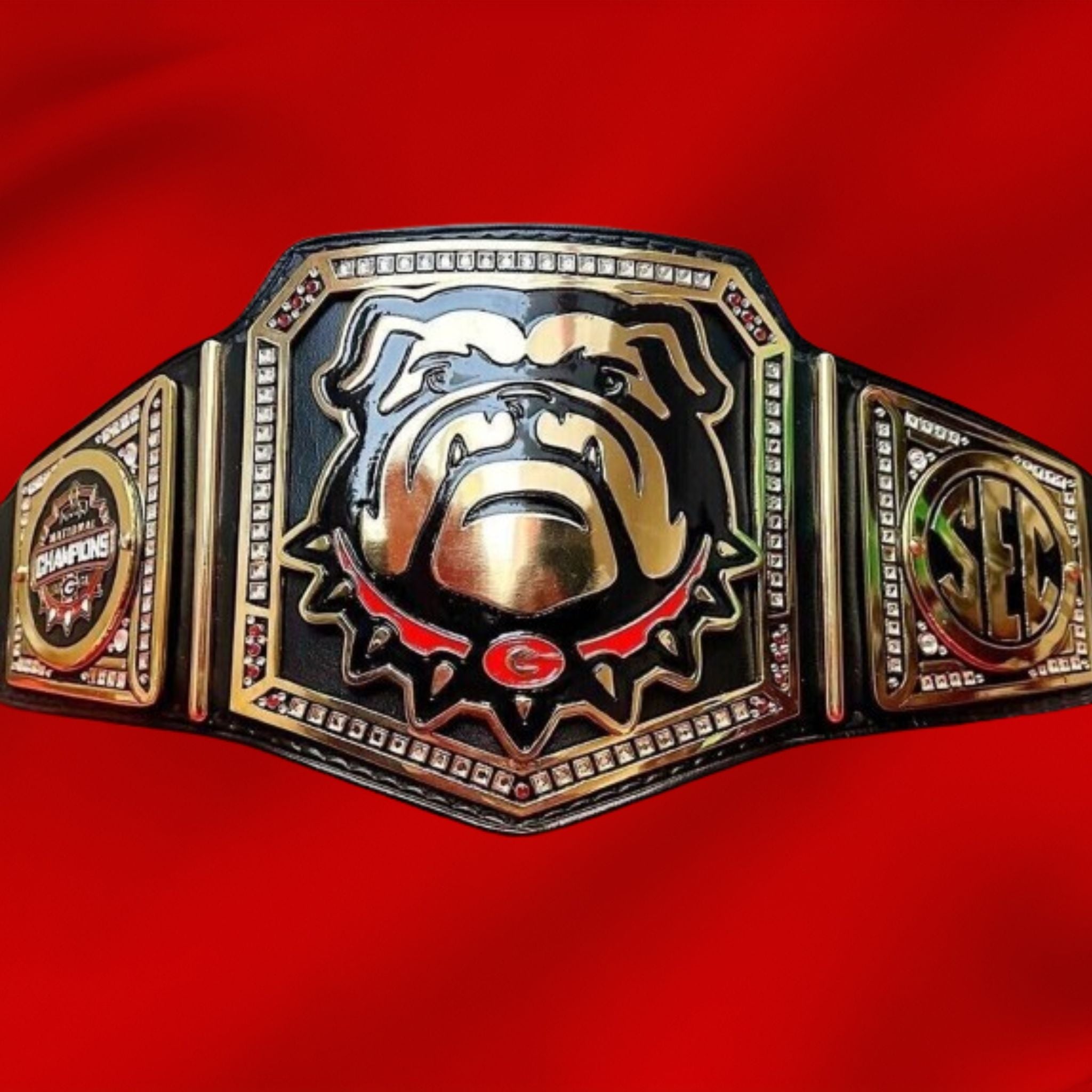 Georgia Bulldog National Customized Championship Title Belt