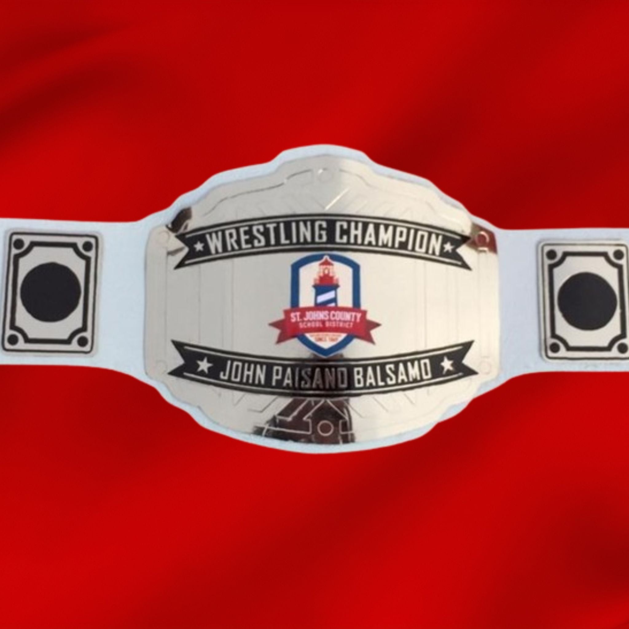 Custom Name And School Logo For Your Institute Wrestling Championship Belt