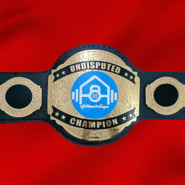 Custom Name and Life Fitness Technique Logo Wrestling Championship Belt - Customize Wrestling Belts