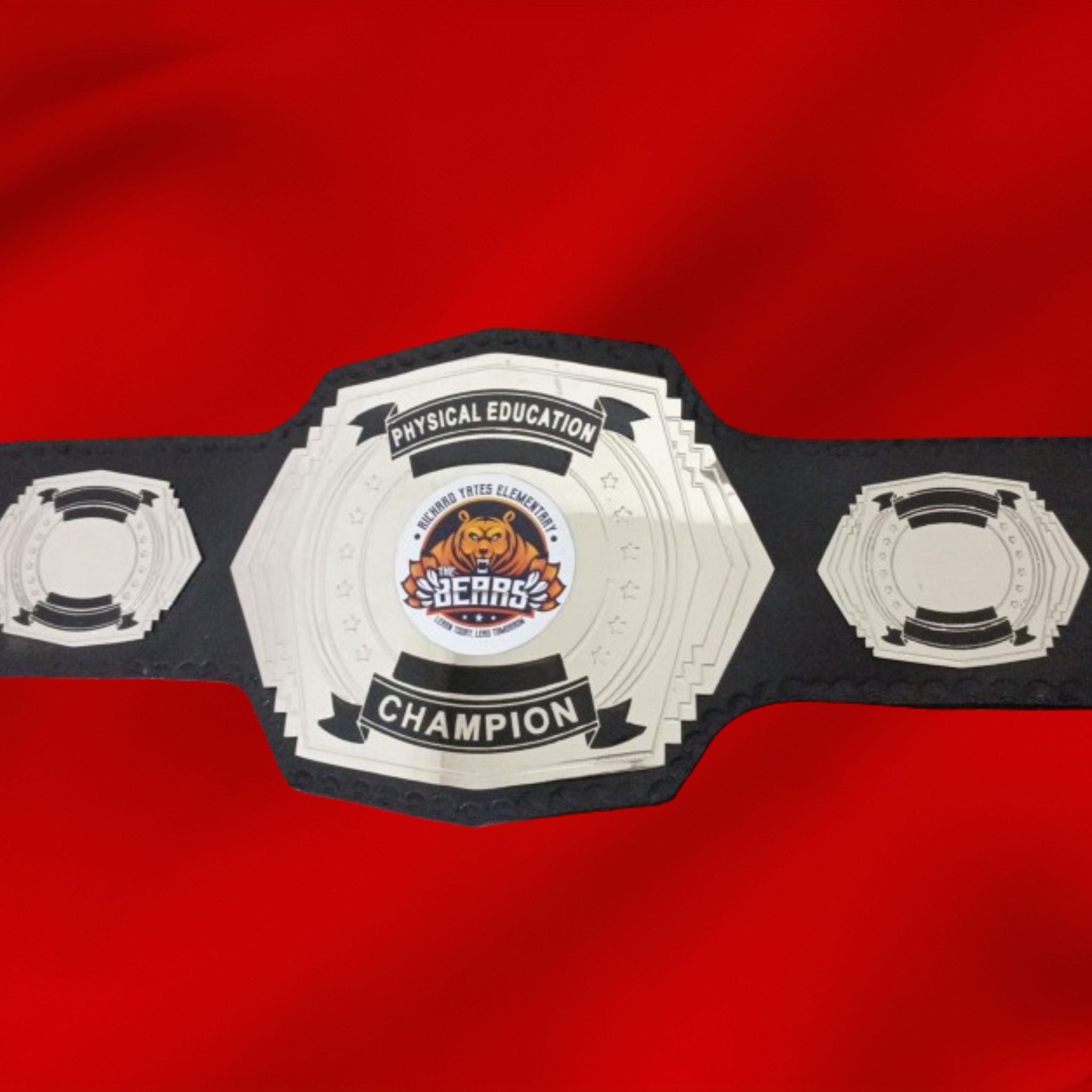 Custom Name and Bear Logo Wrestling Championship Belt - Customize Wrestling Belts