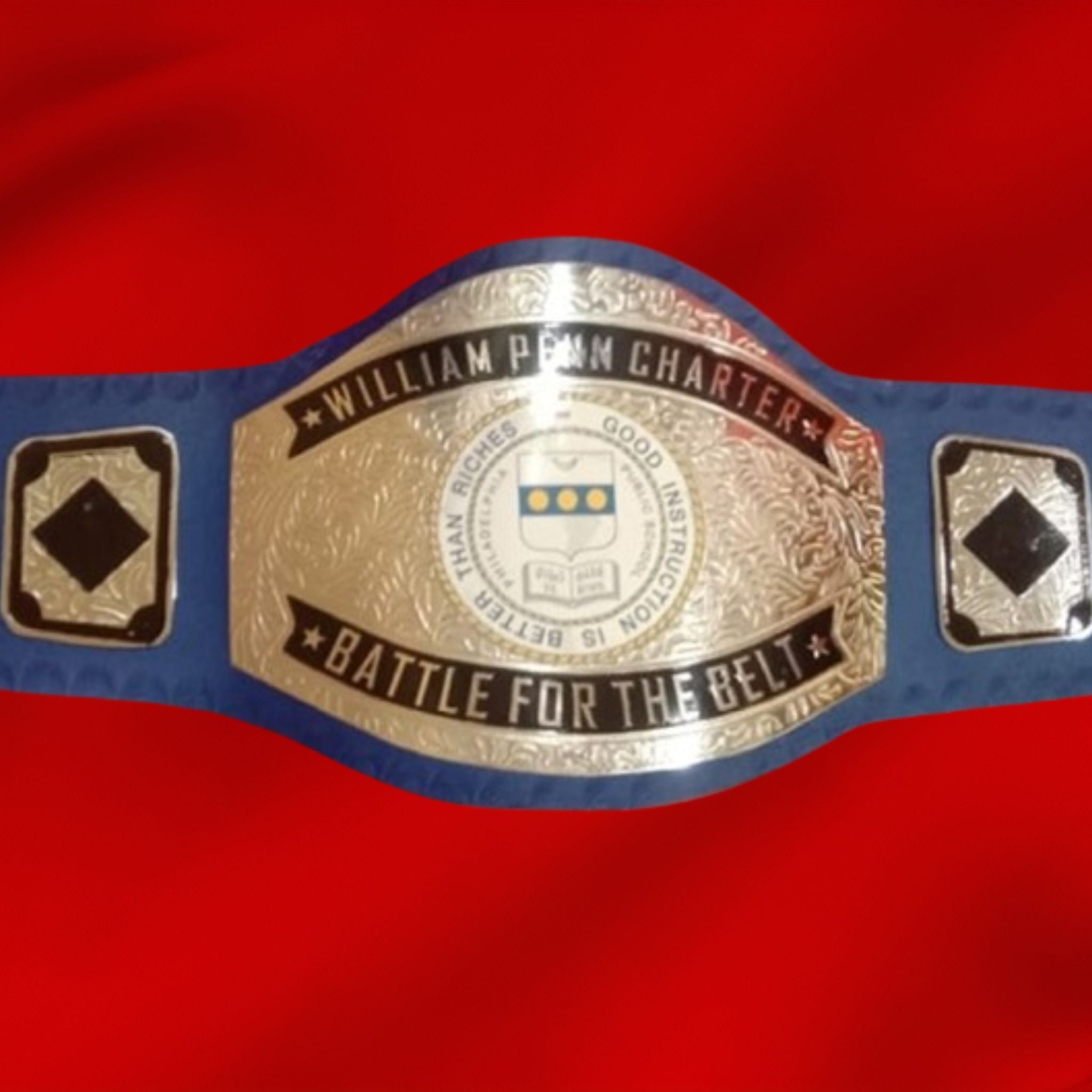 Custom Name And School Logo Wrestling Championship Belt