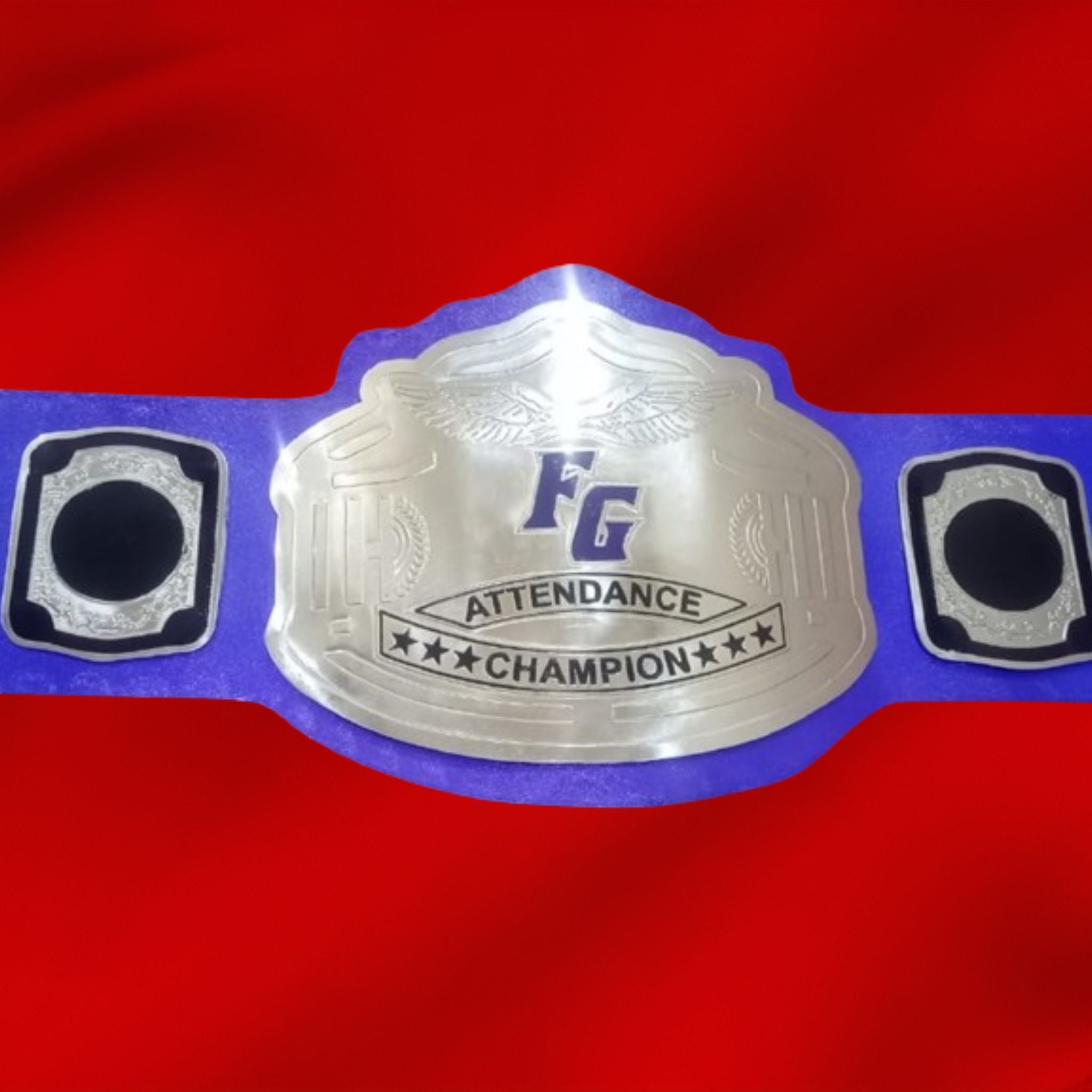 Custom Name And FG Logo For Organization Wrestling Championship Belt