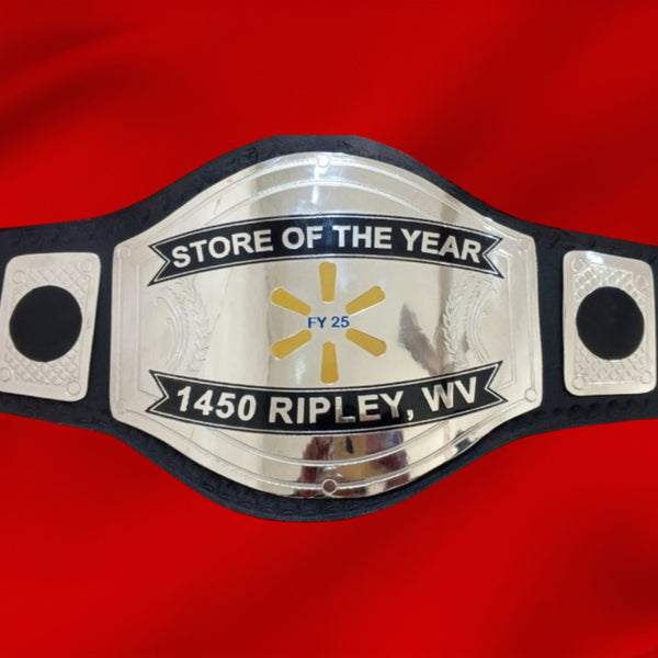 Custom Name and FY 25 Fan Wings Logo Wrestling Championship Belt - Customize Wrestling Belts