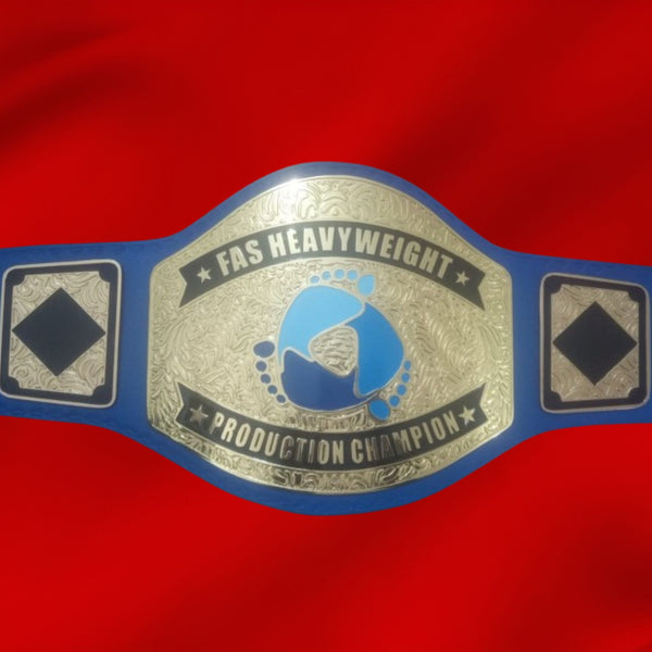 Custom Name And Foot Print Logo Wrestling Championship Belt