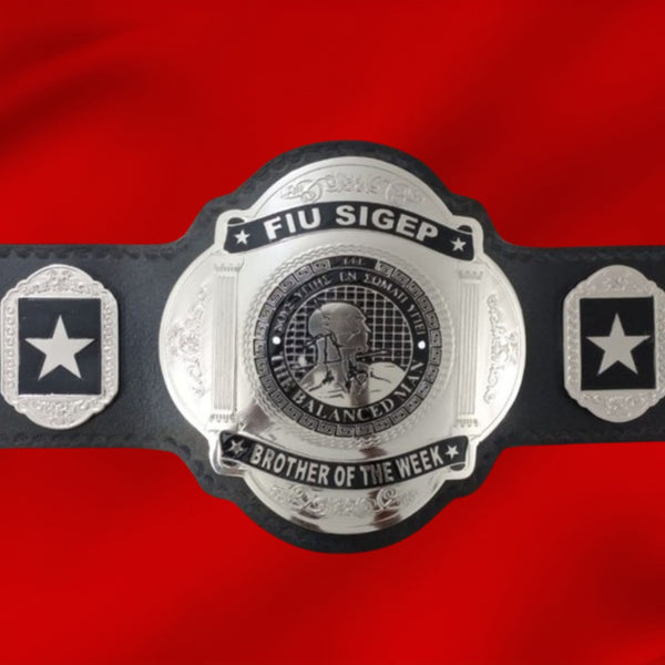 Custom Name and The Balanced Man Logo Wrestling Championship Belt - Customize Wrestling Belts