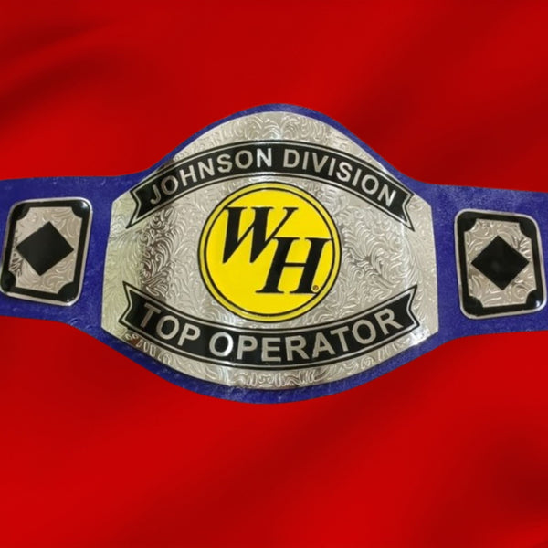 Custom Name and WH Logo Wrestling Championship Belt - Customize Wrestling Belts