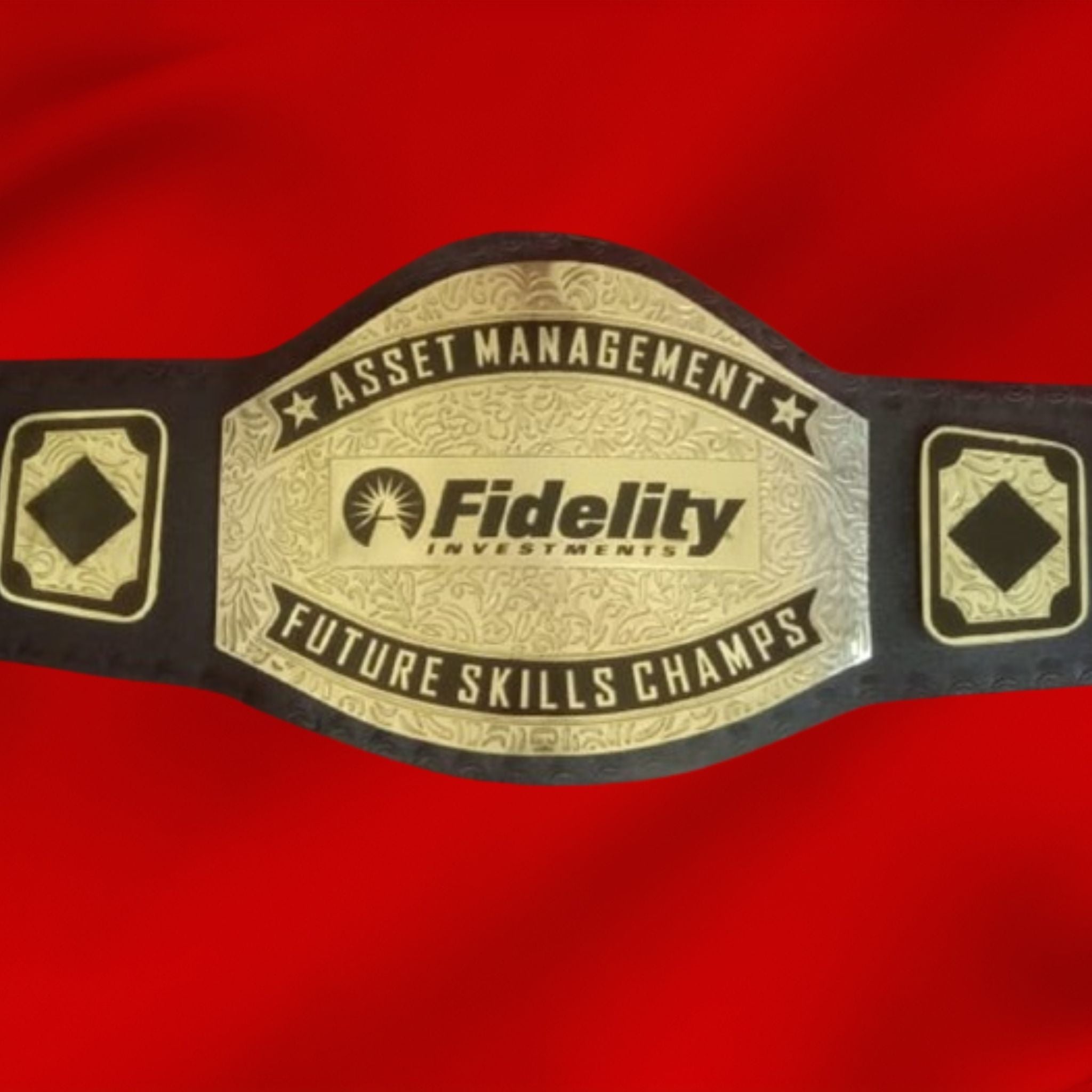 Custom Name And Fidelity Investment Logo Wrestling Championship Belt