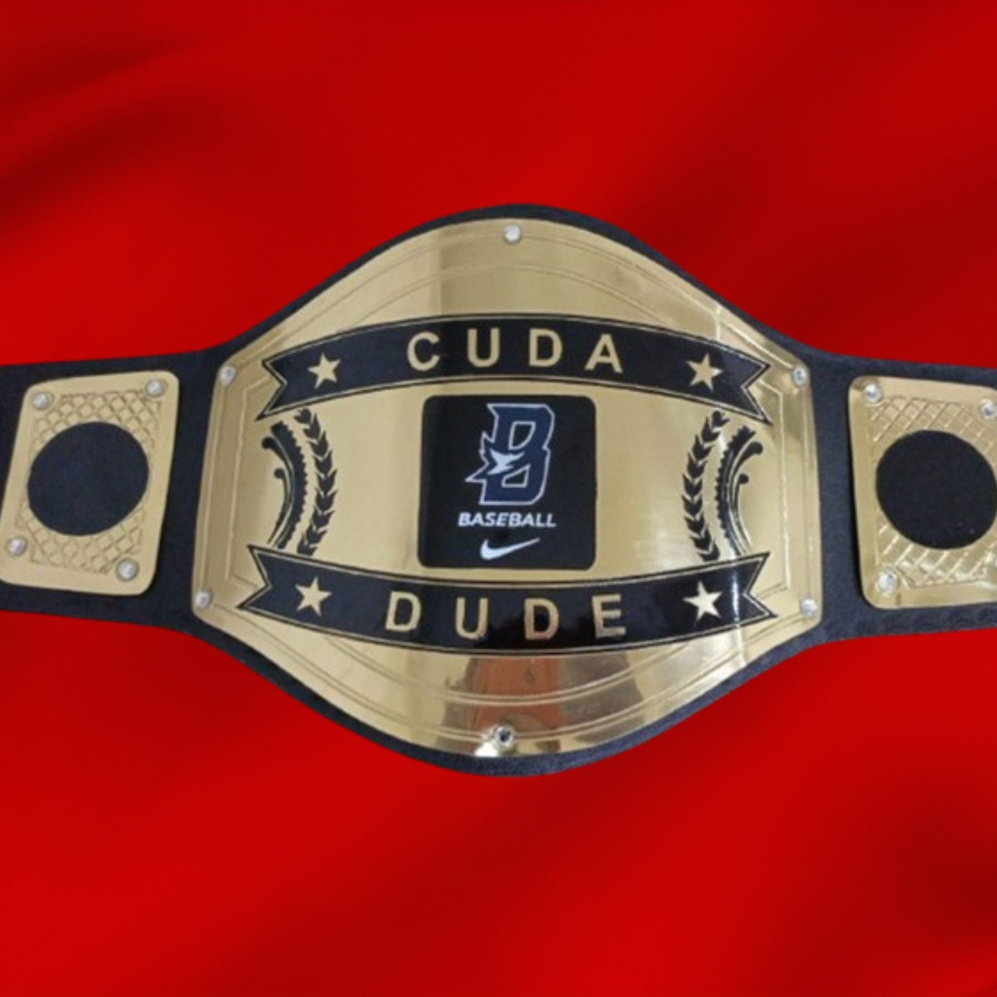 Custom Name and Baseball Logo Wrestling Championship Belt - Customize Wrestling Belts