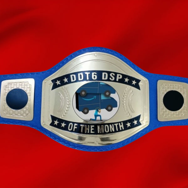 Custom Name and Shipping Truck Logo Wrestling Championship Belt - Customize Wrestling Belts