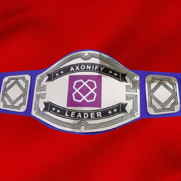 Custom AXonify Logo Wrestling Championship Belt - Customize Wrestling Belts