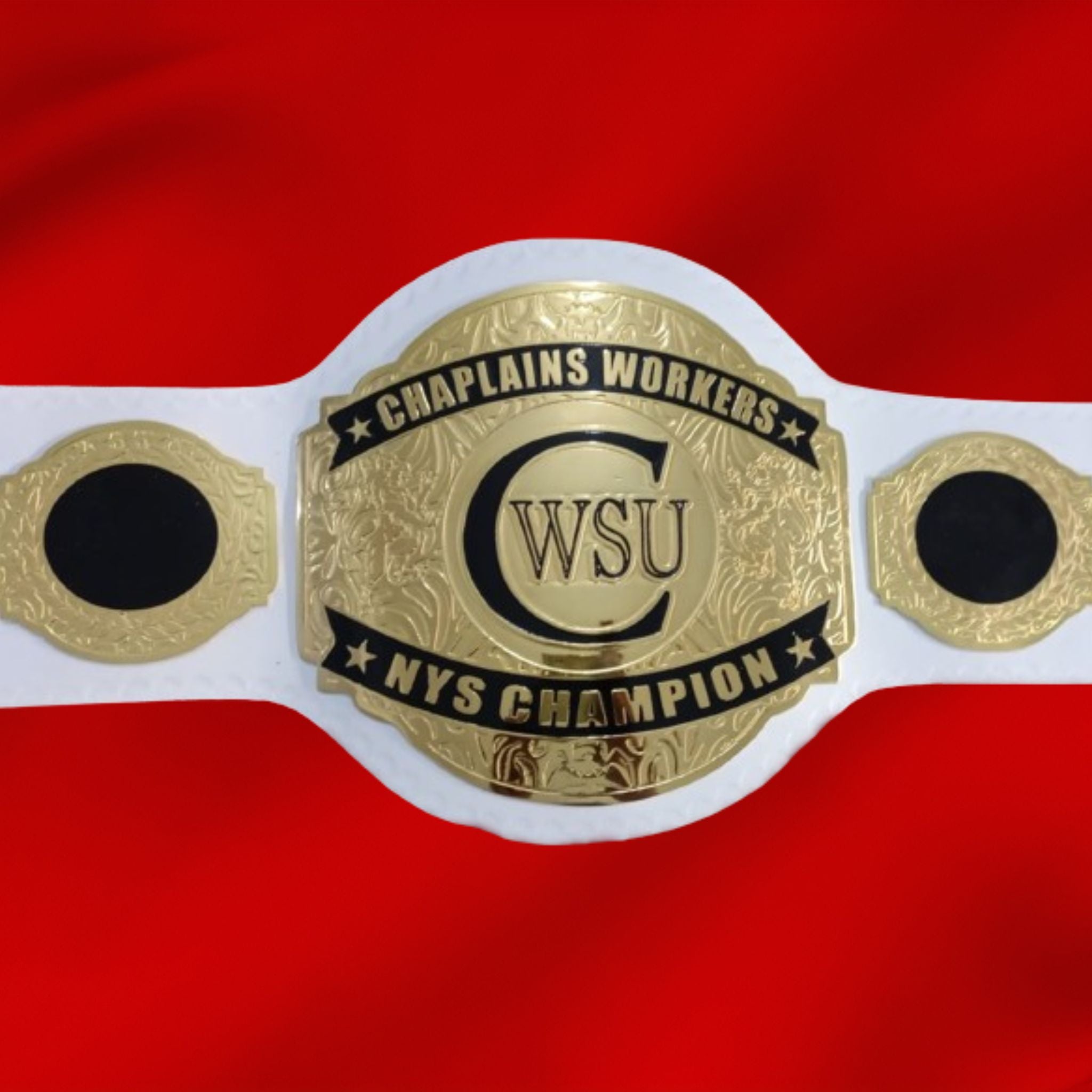 Custom Name and CWSU Logo Wrestling Championship Belt - Customize Wrestling Belts