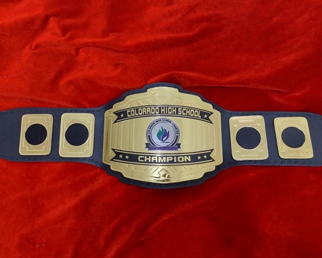 Custom Name and School  Logo For Your School Wrestling Championship Belt