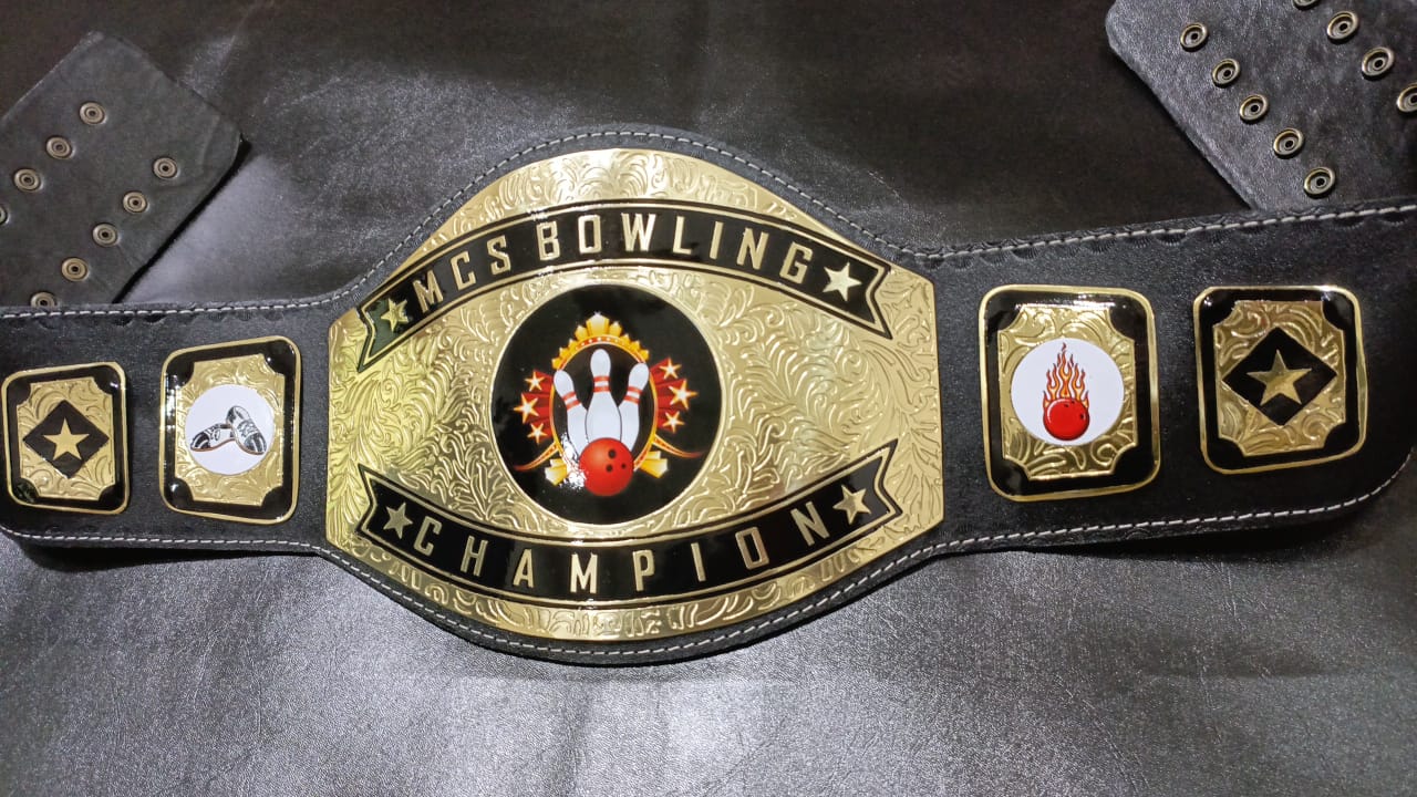 Customized Bowling Championship Wrestling Belt - Customize Wrestling Belts