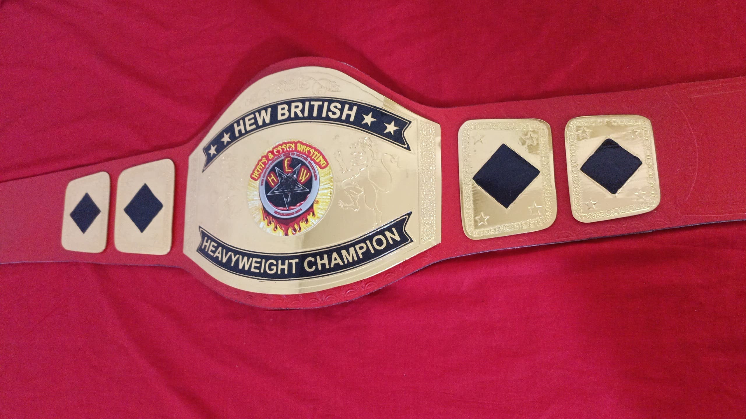 Custom Name and Bloody Star Logo Wrestling Championship Belt - Customize Wrestling Belts