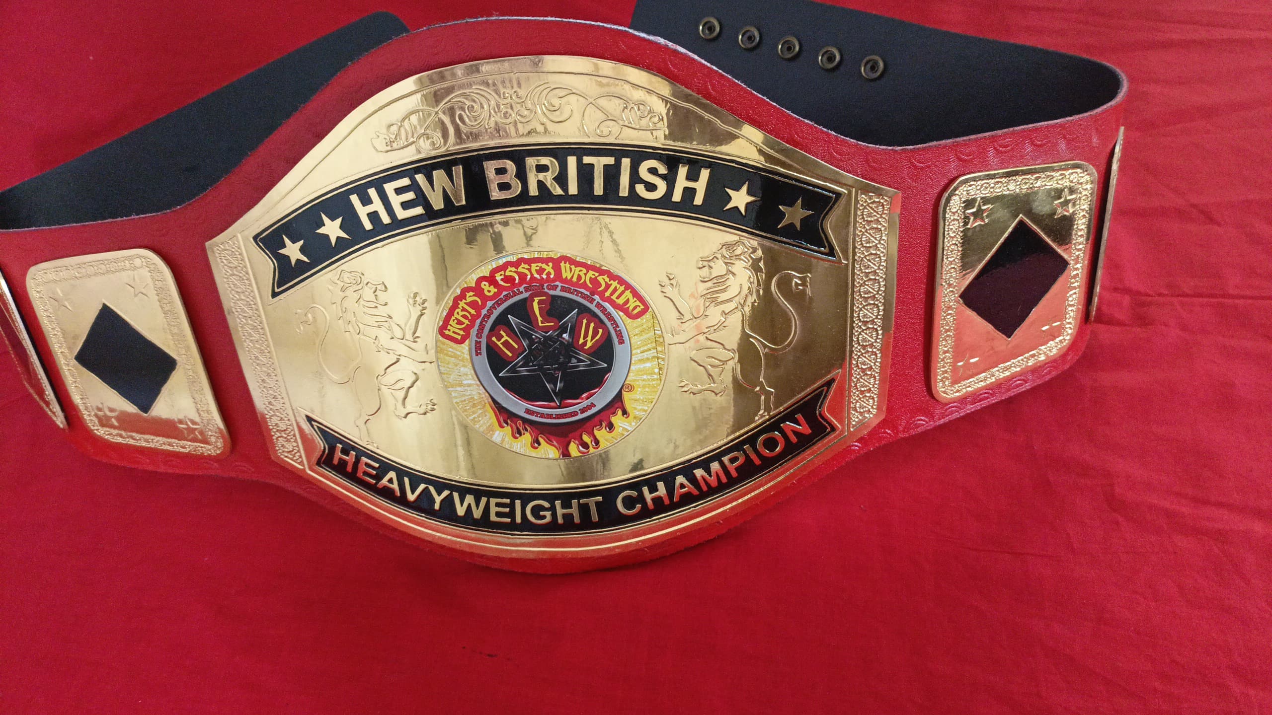 Custom Name and Bloody Star Logo Wrestling Championship Belt - Customize Wrestling Belts