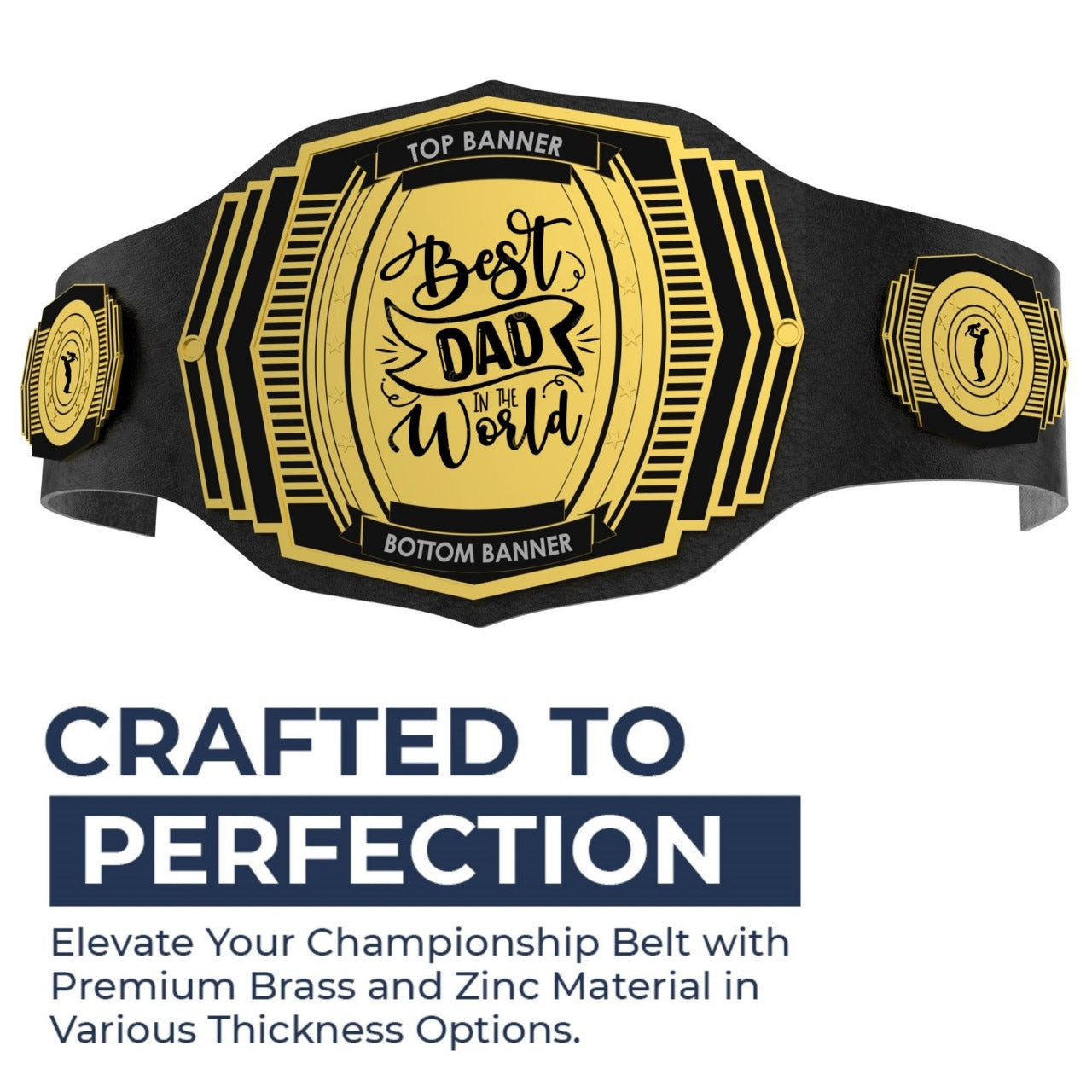 Custom World's Greatest Dad Championship Belt