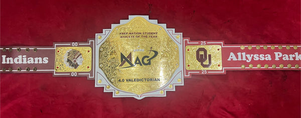 ( MORE NEW DESIGNS) Custom Championship Title Belts (4mm ZINC)