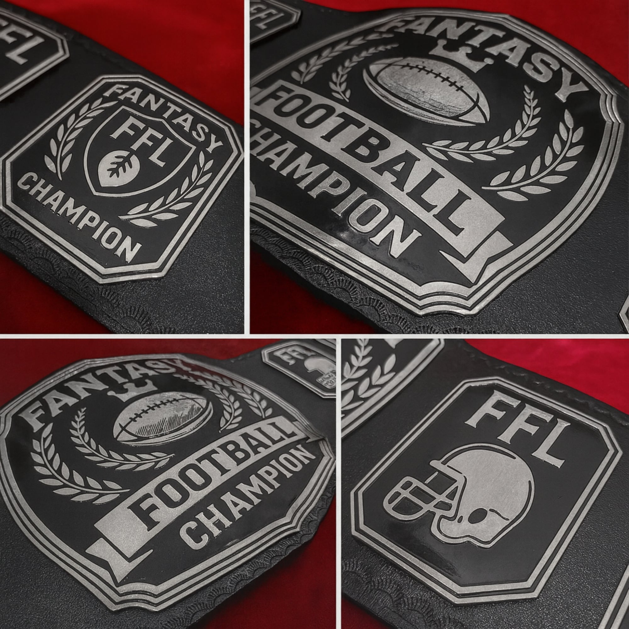 Fantasy Football Belt Silver