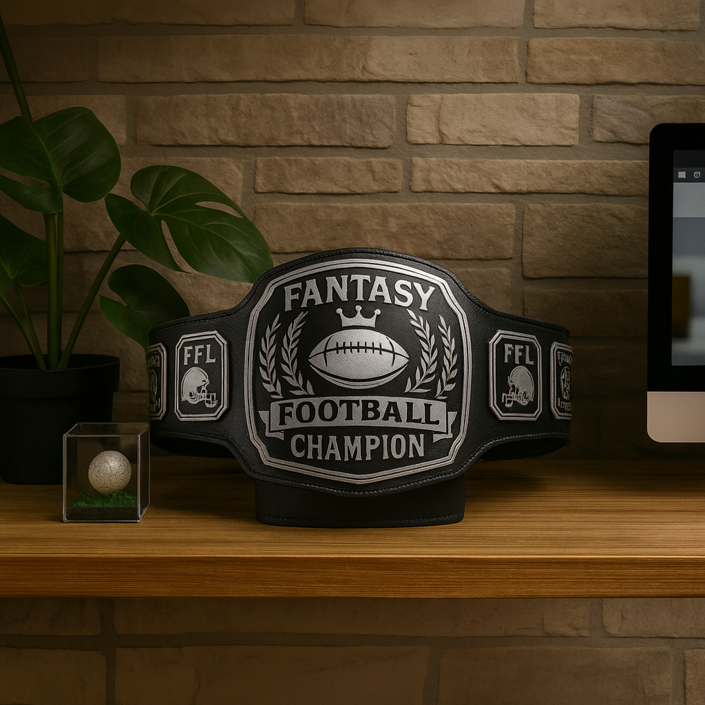 Fantasy Football Belt Silver