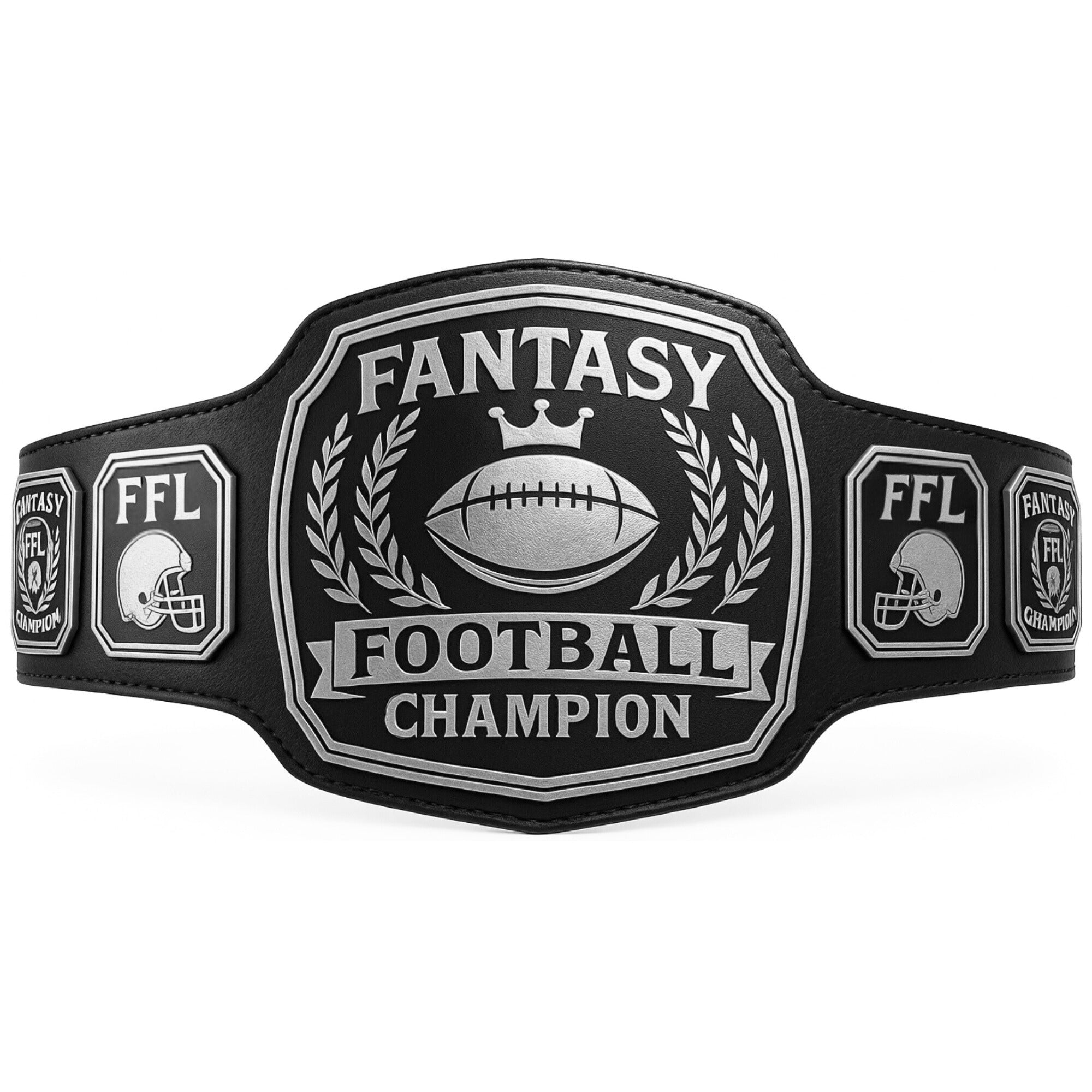 Fantasy Football Belt Silver