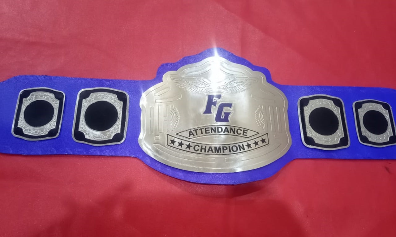 Custom Name and FG Logo For Organization Wrestling Championship Belt - Customize Wrestling Belts