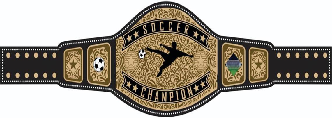 Custom Soccer Championship Belt - Customize Wrestling Belts