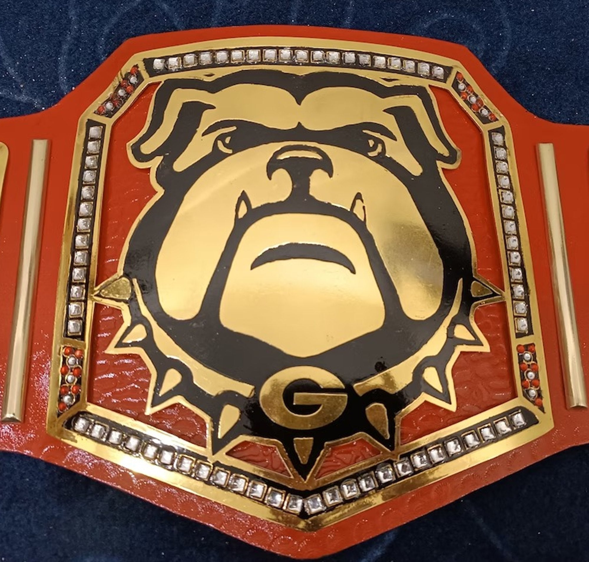 Customized Georgia Bulldogs Championship Belt - Customize Wrestling Belts