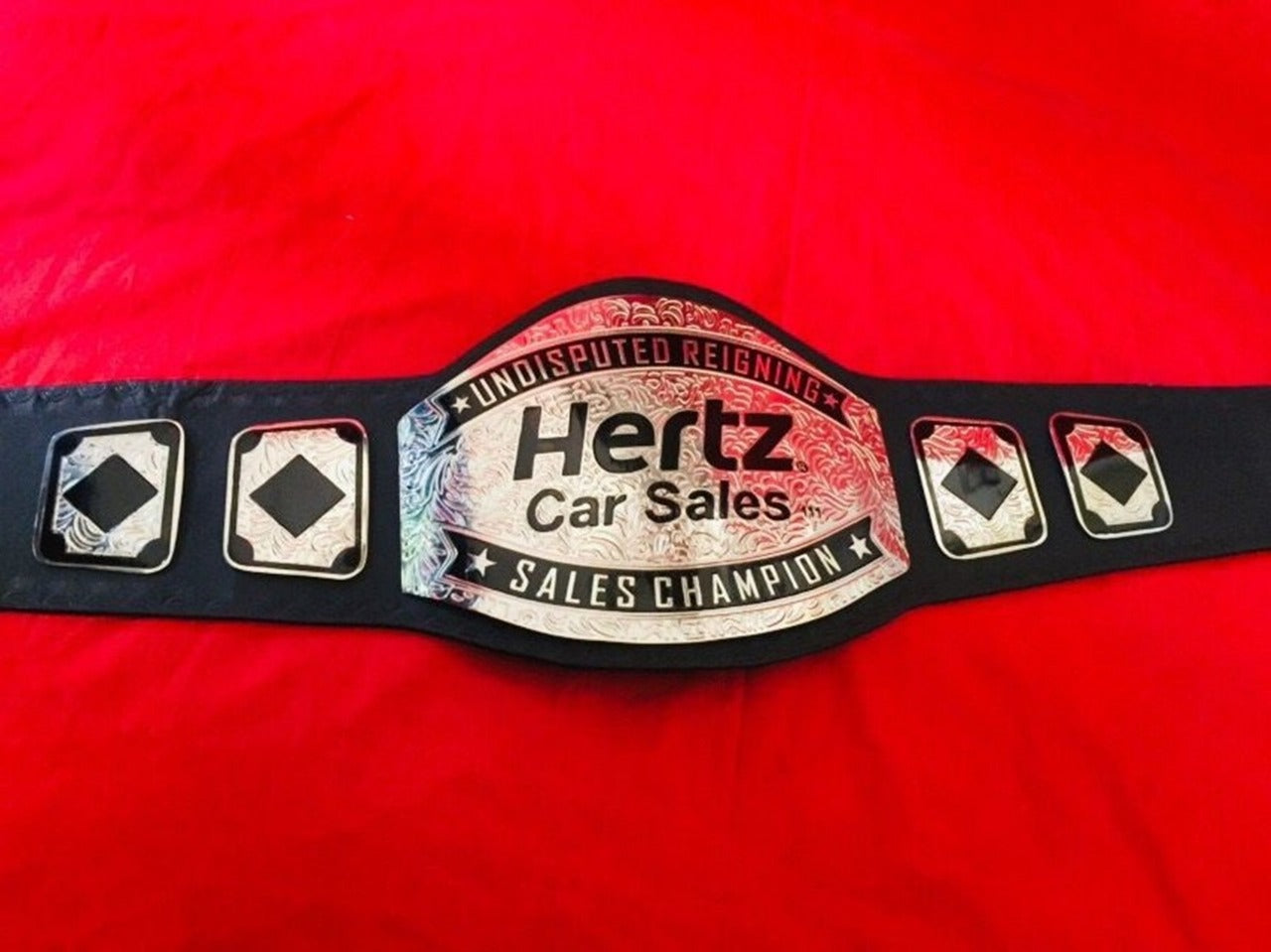 Custom Name and Automobile Logo For Firm Wrestling Championship Belt - Customize Wrestling Belts