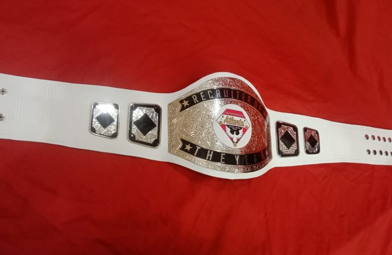 Custom Name and Atlanta Eagle Logo Wrestling Championship Belt - Customize Wrestling Belts