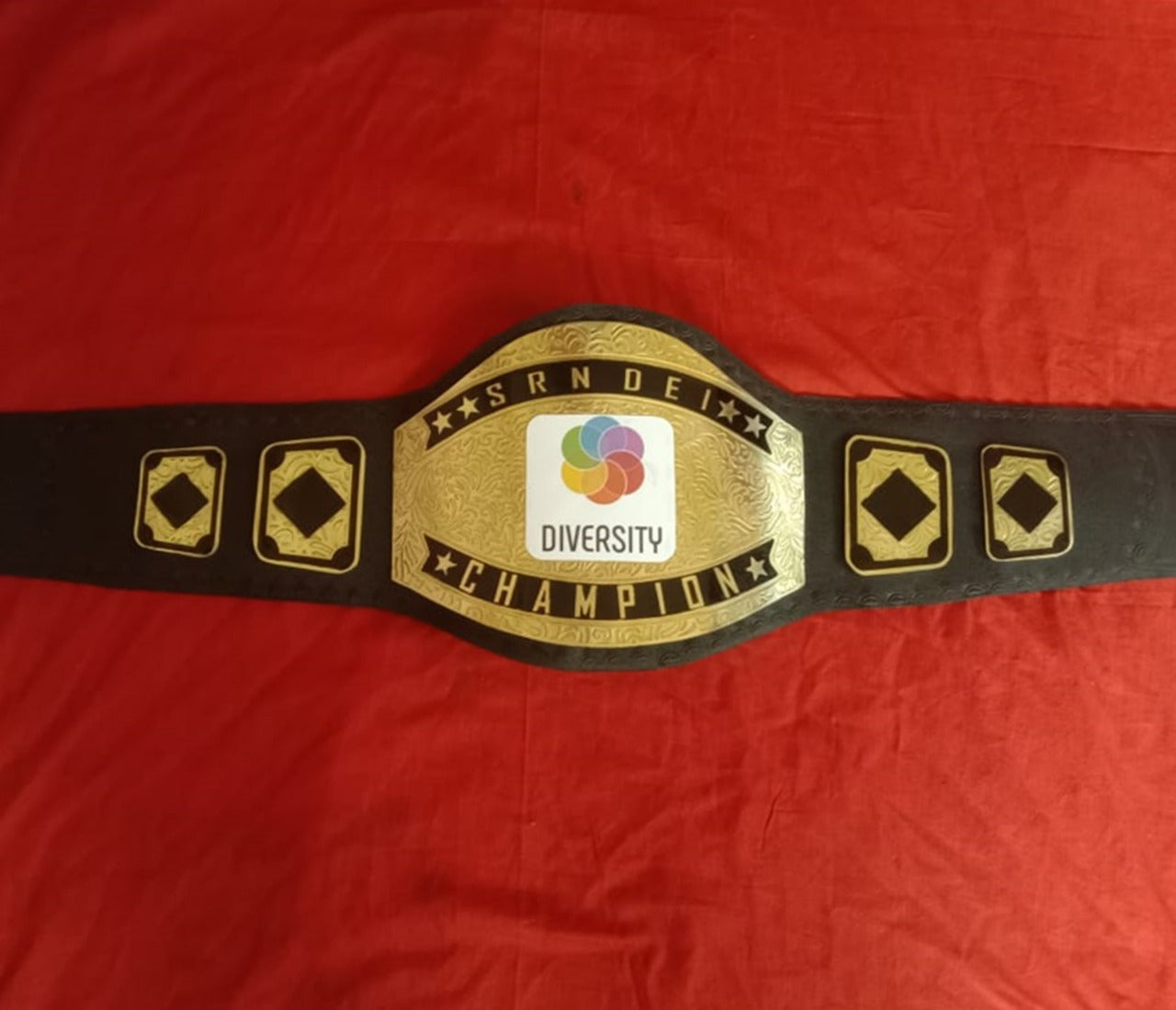 Custom Name and Diversity Logo Wrestling Championship Belt - Customize Wrestling Belts