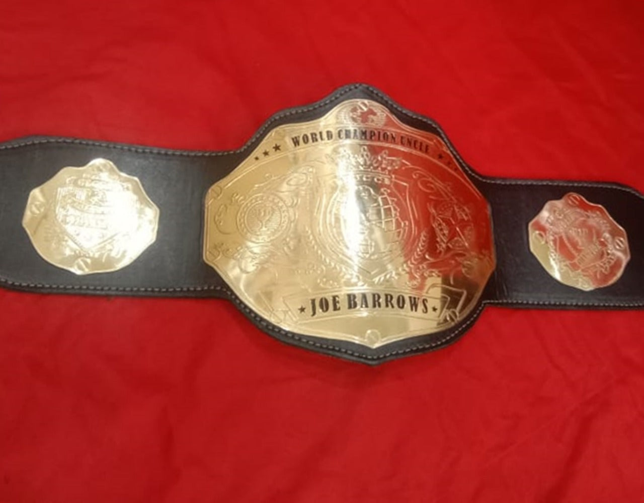 Custom Name and World Crown Logo Wrestling Championship Belt - Customize Wrestling Belts