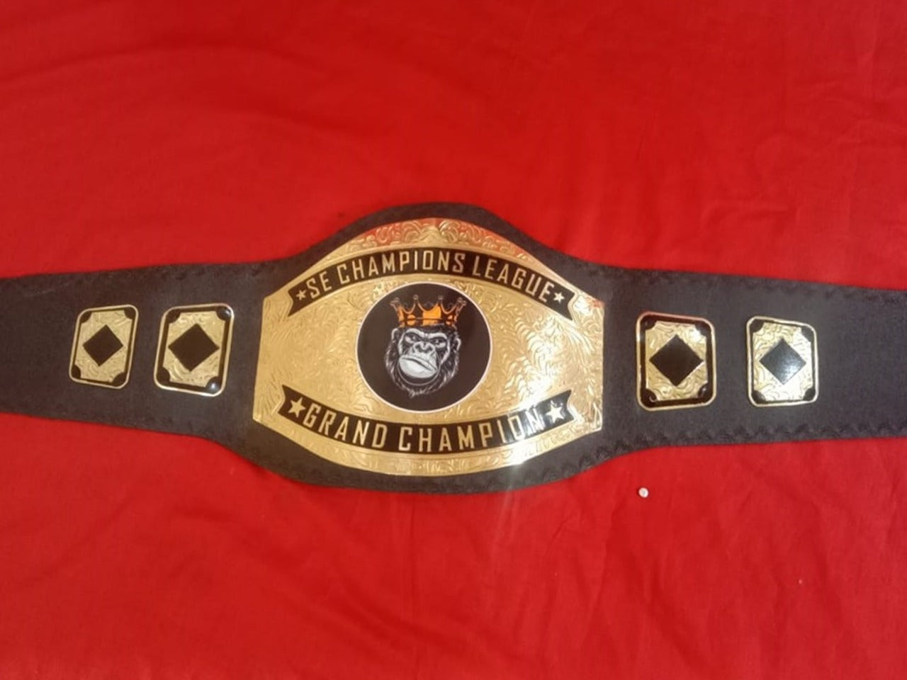 Custom Name and King Kong Crown Logo Wrestling Championship Belt - Customize Wrestling Belts