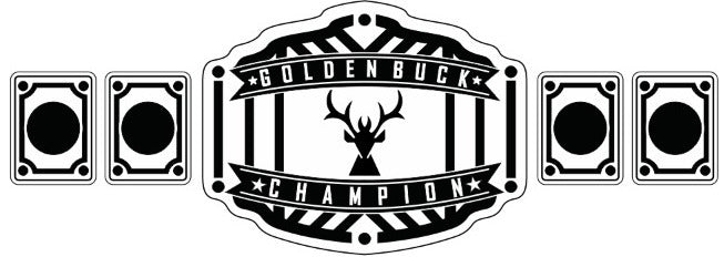 Custom Name and Golden Deer Logo Wrestling Championship Belt - Customize Wrestling Belts