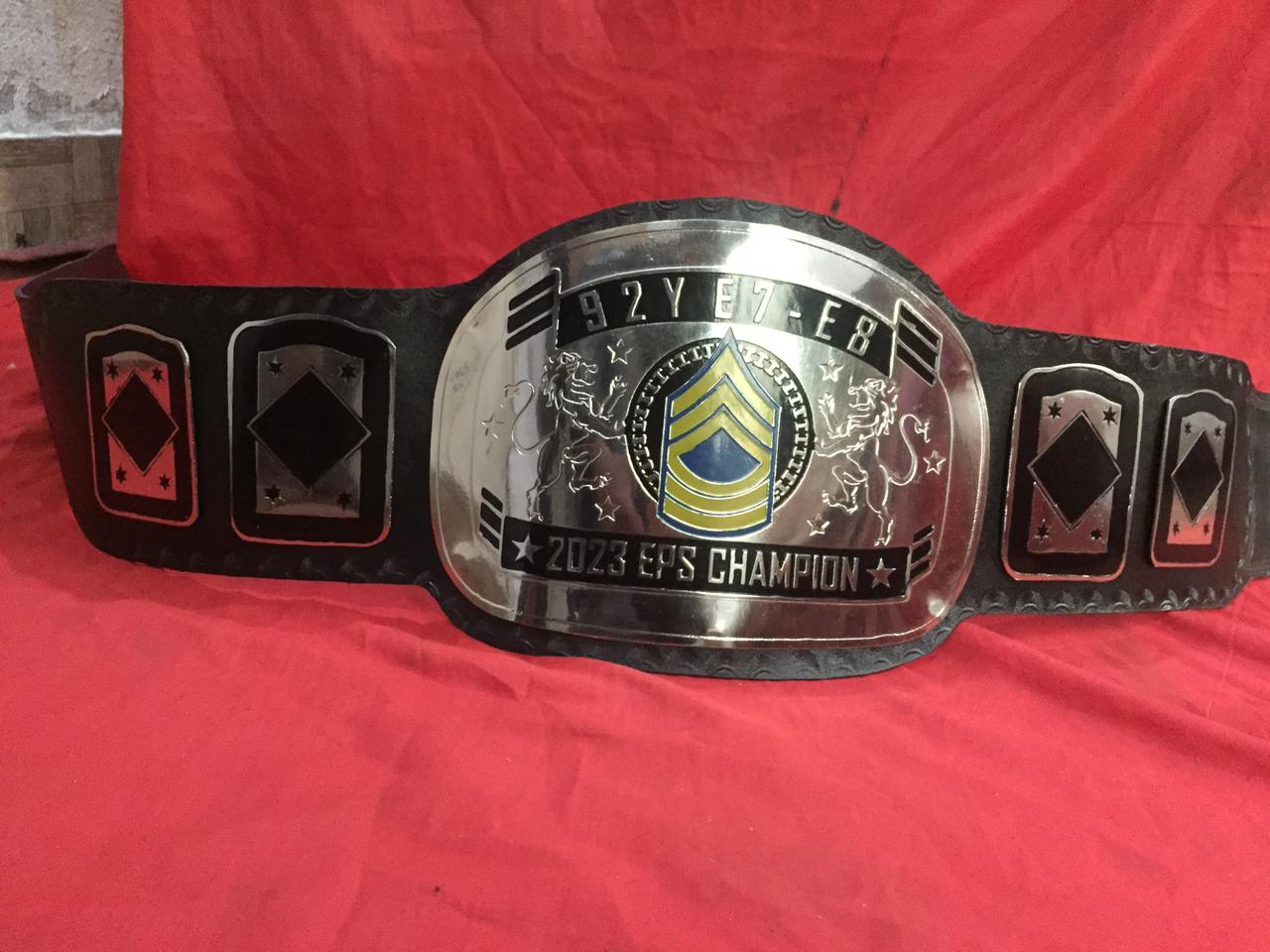 Custom Name and Candle Logo Wrestling Championship Belt - Customize Wrestling Belts