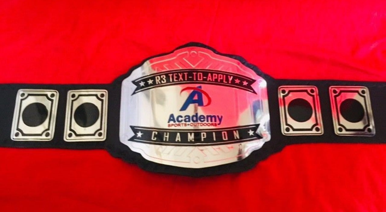 Custom Name And Academy Logo Wrestling Championship Belt - Customize Wrestling Belts