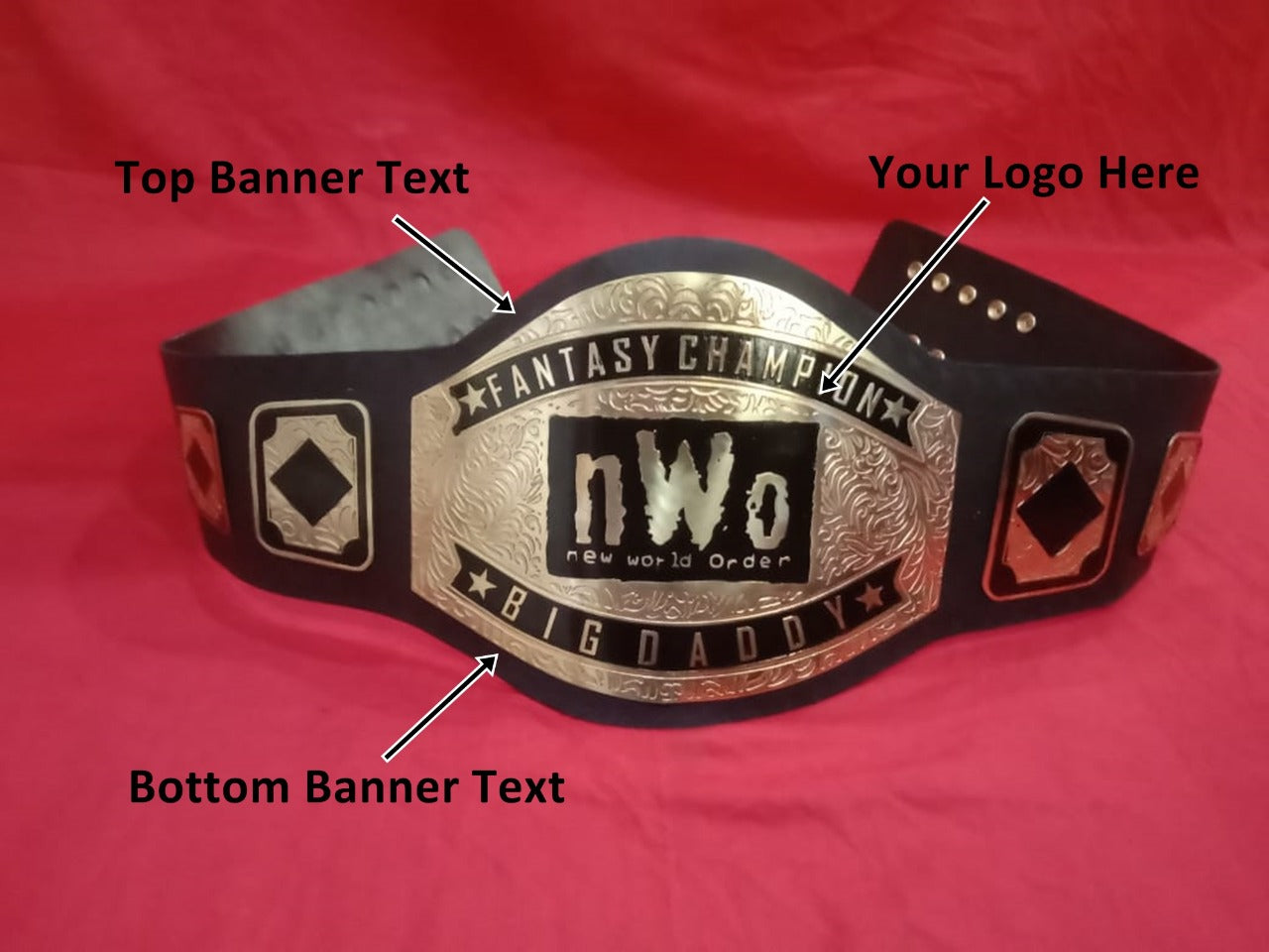 Custom NWO Wrestling Championship Belt