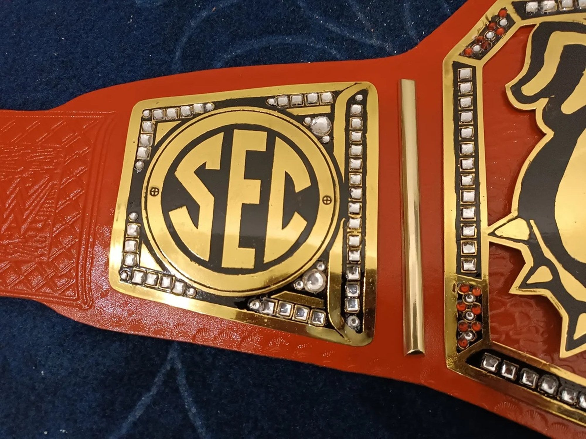 Customized Georgia Bulldogs Championship Belt - Customize Wrestling Belts