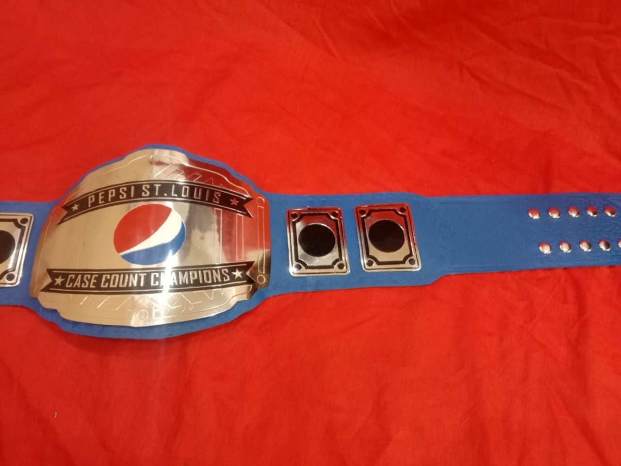 Custom Name and Pepsi Ball Logo Wrestling Championship Belt - Customize Wrestling Belts