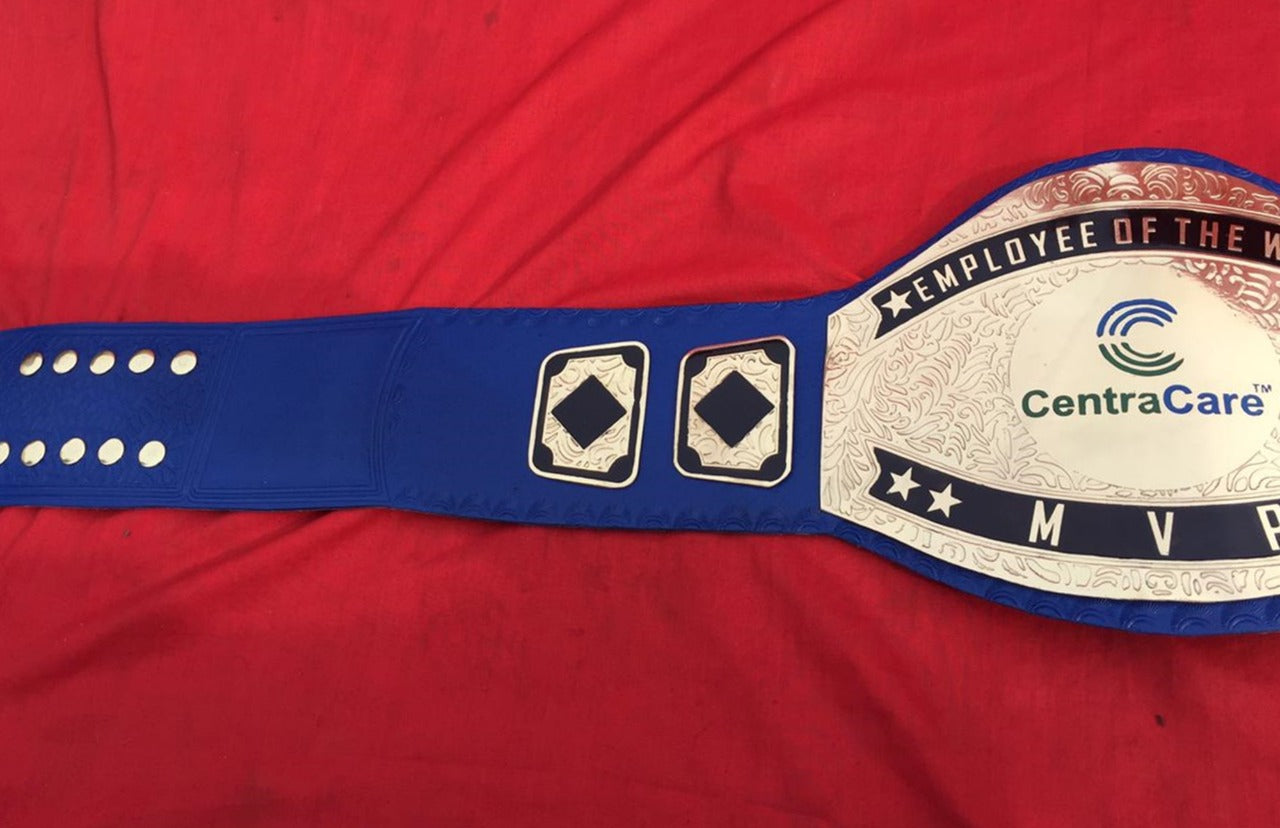 Custom Name Centra Care Logo Wrestling Championship Belt - Customize Wrestling Belts