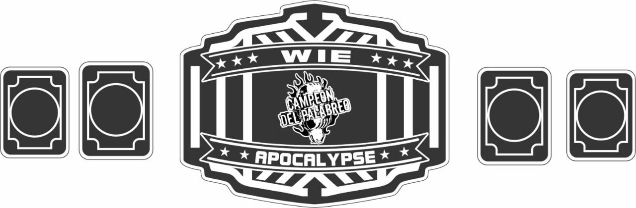 Custom Name And Campeon Del Palabreo Logo Wrestling Championship Belt - Customize Wrestling Belts