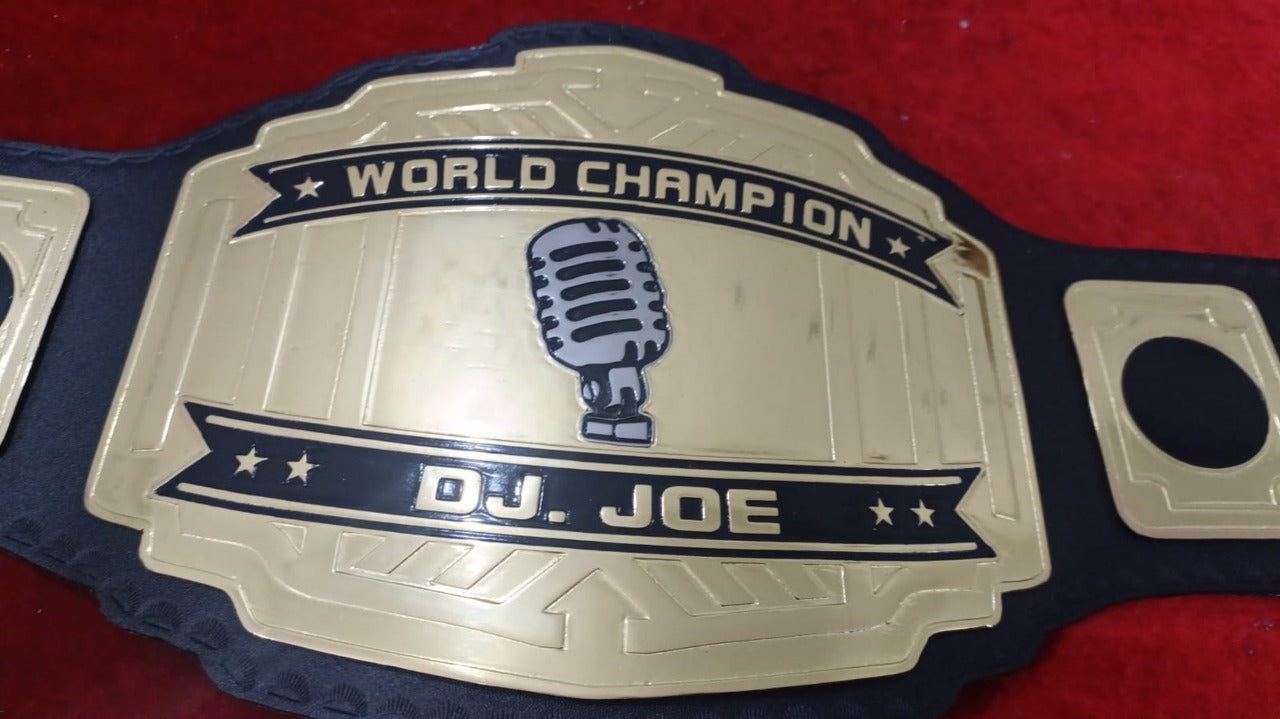 Custom Name and Mic Logo Wrestling Championship Belt - Customize Wrestling Belts