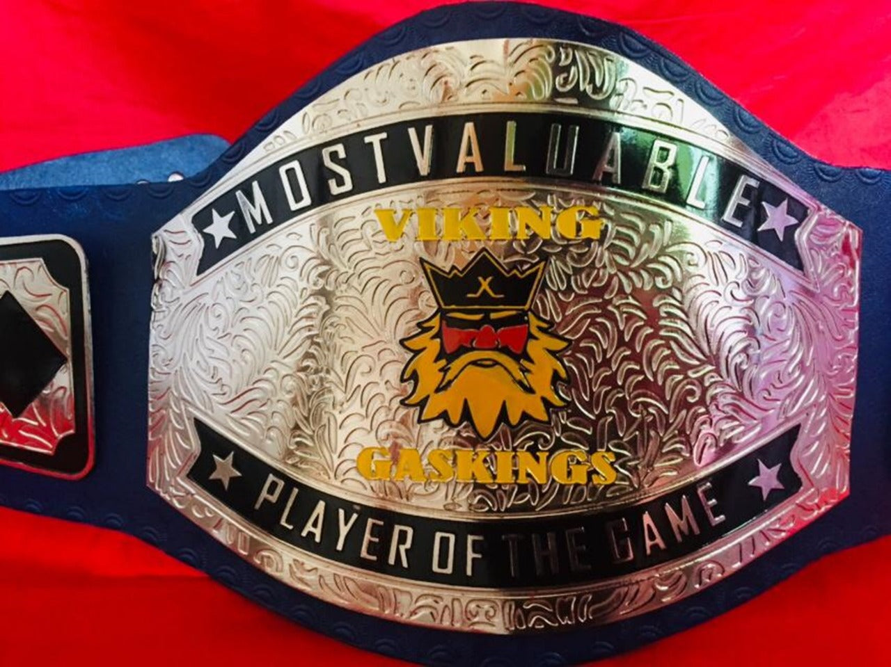 Custom Name and Viking Logo Wrestling Championship Belt - Customize Wrestling Belts