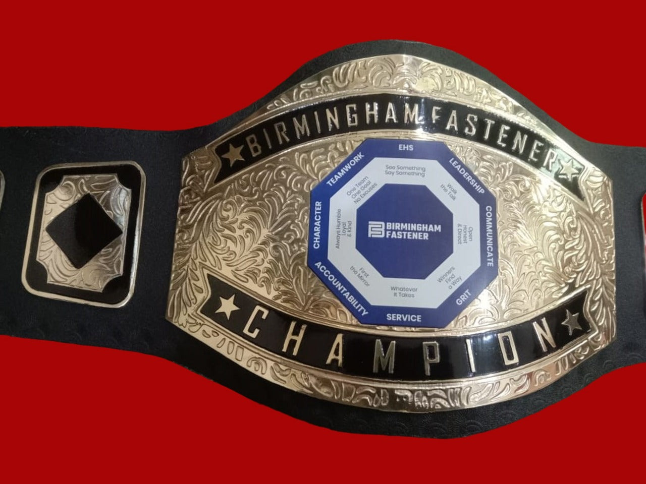 Custom Name and Goal Achieving Logo Wrestling Championship Belt - Customize Wrestling Belts