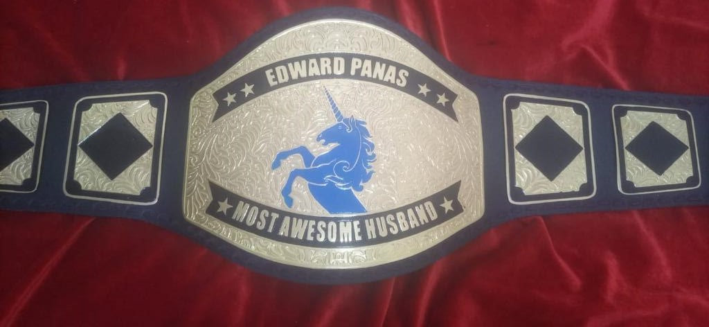 Custom Name and Horse Logo Wrestling Championship Belt - Customize Wrestling Belts