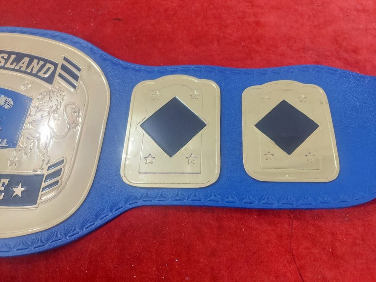 Custom Name and Conch Island Sun Logo Wrestling Championship Belt - Customize Wrestling Belts