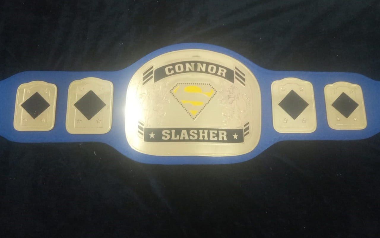 Custom Superman Logo Wrestling Championship Belt - Customize Wrestling Belts