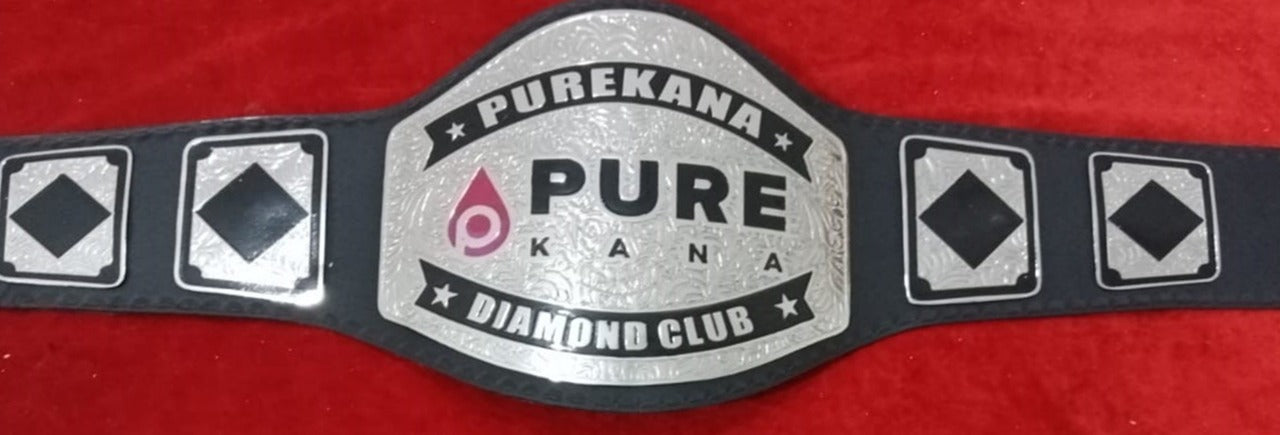 Custom Name and Pure Kana Logo Wrestling Championship Belt - Customize Wrestling Belts