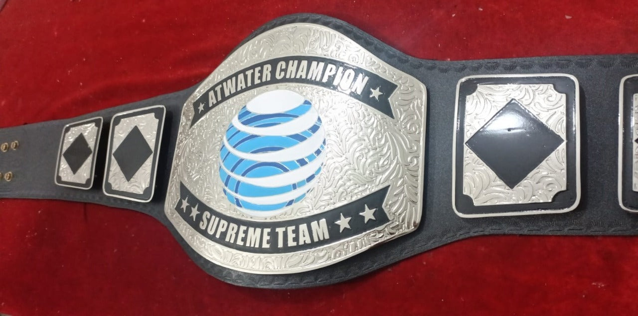 Custom Name and At Water Logo Wrestling Championship Belt - Customize Wrestling Belts