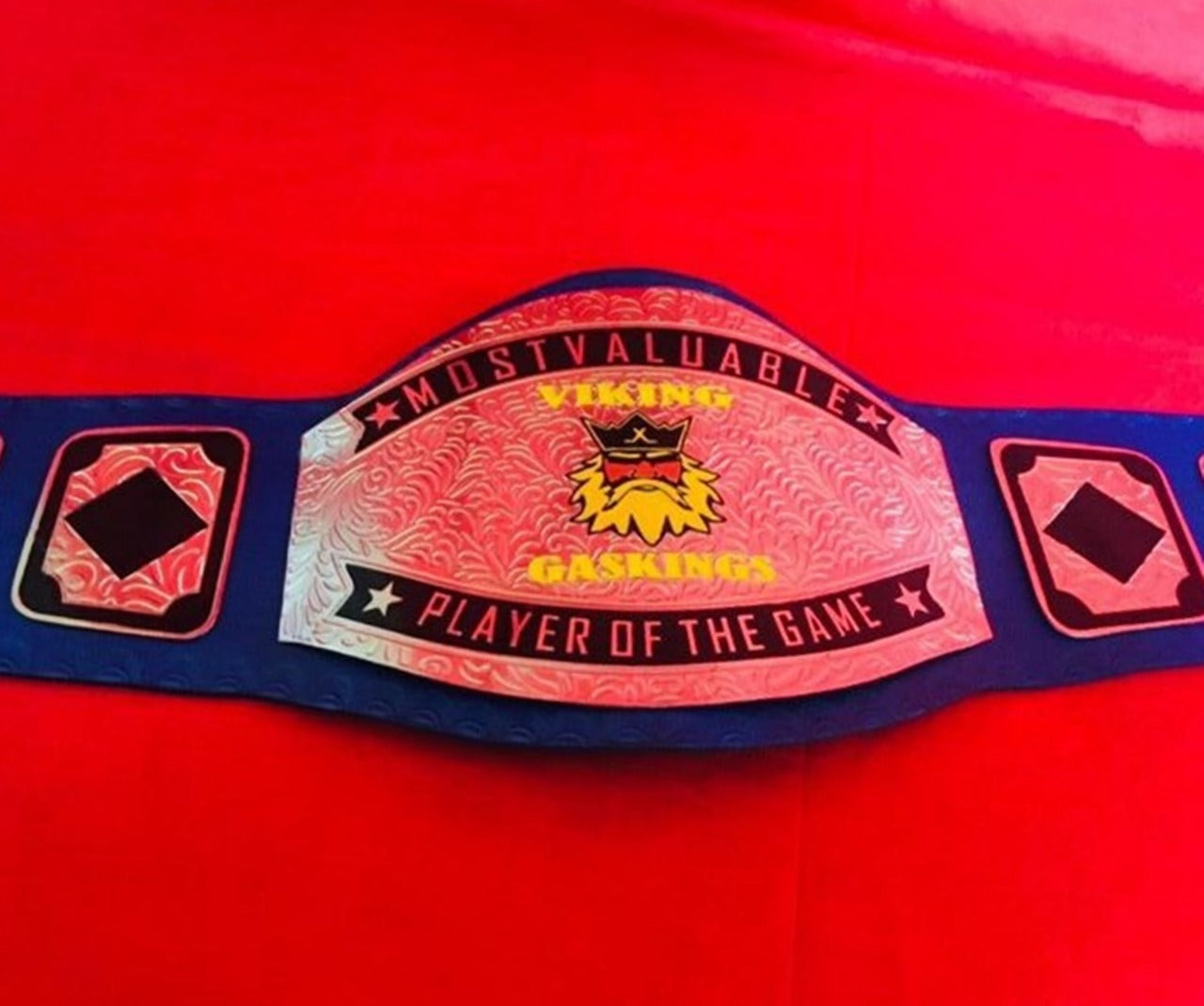 Custom Name and Viking Logo Wrestling Championship Belt - Customize Wrestling Belts